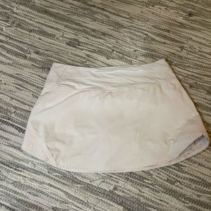 White lululemon tennis skirt
